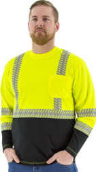 Majestic Glove 75-5257 100% Bird's Eye Mesh Polyester Reflective Chainsaw Moisture Wicking Long Sleeves Shirt, Multiple Sizes and Colors Available