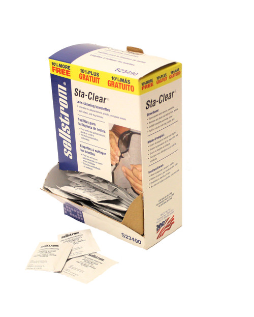 SureWerx Sellstrom® S23490 Sta-Clear Series Pre-Moistened Non-Alcohol Cleaning Towelettes