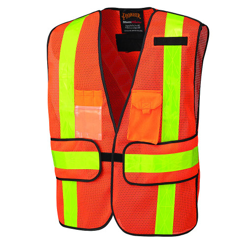 SureWerx Pioneer® V1030150U-O/S Polyester Mesh All-Purpose Safety Vest
