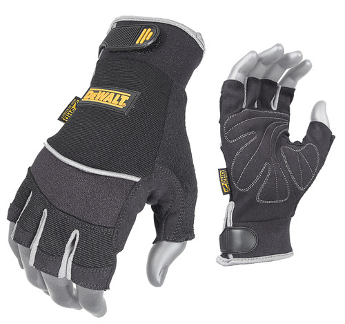 Radians DEWALT® DPG230 Technician's Fingerless Glove, Multiple Sizes Available