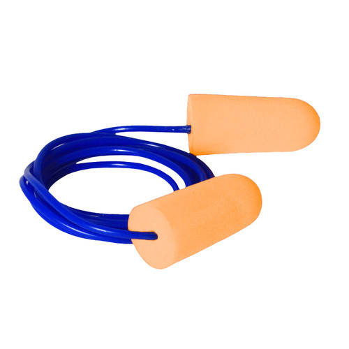 Radians Evader FP95 Tapered Bullet Shape Corded Disposable Foam Earplugs