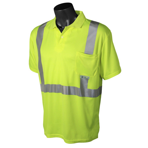 Radians ST12-2PGS High-Visibility Short Sleeve Safety Polo Shirt, Multiple Sizes Available