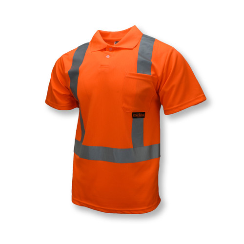 Radians ST12-2POS High-Visibility Short Sleeve Safety Polo Shirt, Multiple Sizes Available