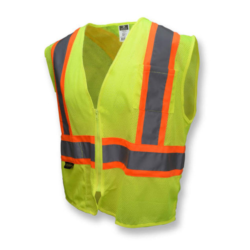 Radians SV22X-2ZGM Economy X-Back Mesh Safety Vest, Multiple Sizes Available