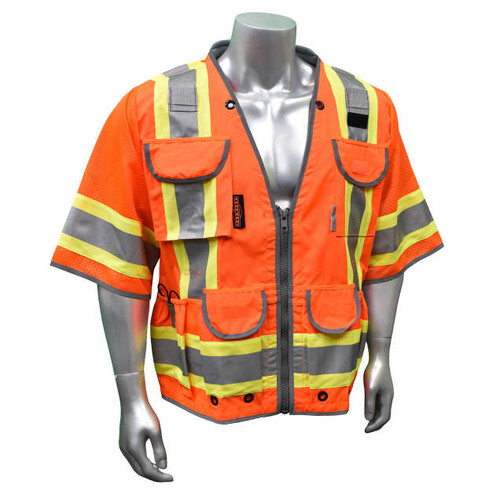 Radians SV55-3ZOD Two-Tone Woven Mesh Engineer Vest, Multiple Sizes Available