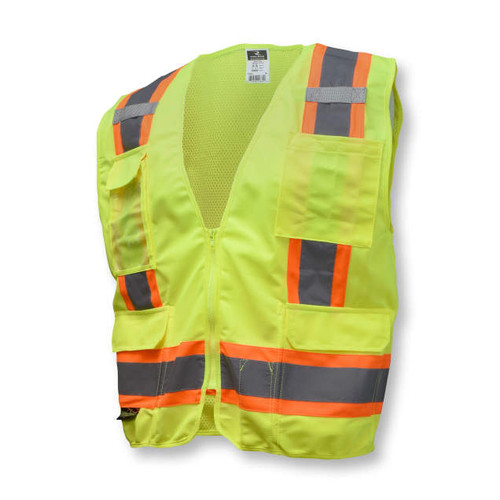Radians SV6G Two-Tone Surveyor Solid/Mesh Vest, Multiple Sizes Available