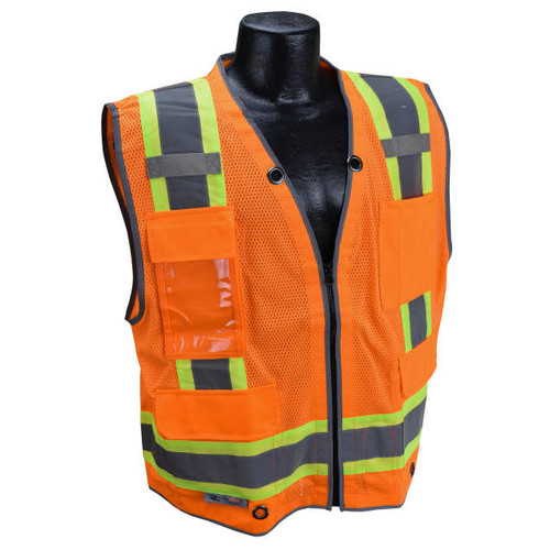 Radians SV6HO Heavy Duty Two-Tone Surveyor Mesh Vest, Multiple Sizes Available