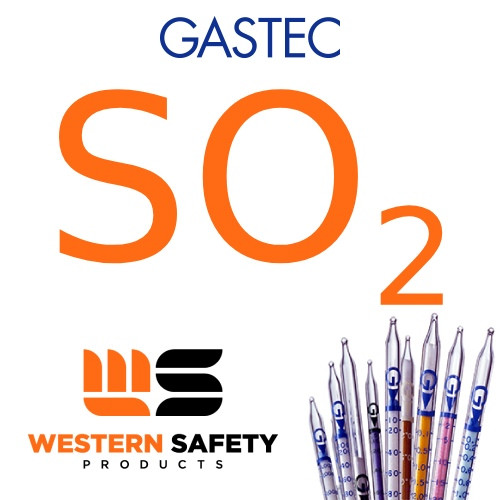Gastec Sulfur Dioxide Dosimeter Tube 0.2-100ppm: 10 Per Box