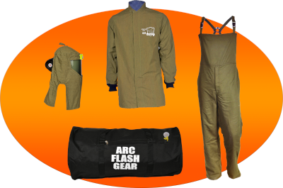 Arc Rated Safety JABHDFL0644CKIT 40 Cal Lite Bag Safety Clothing Kit, Hood with Fan and Light - Each