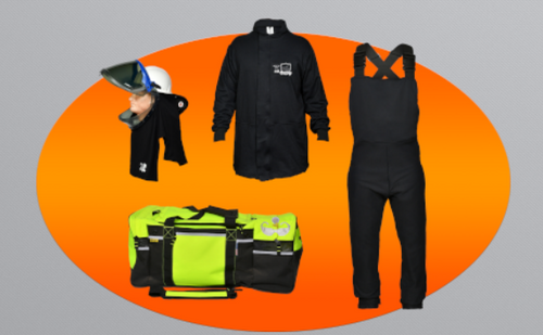 Arc Rated Safety JBSF0540HZ 40 Cal Ultra Comfort Safety Clothing Kit, Jacket, Bib, and Fan Unit - Each