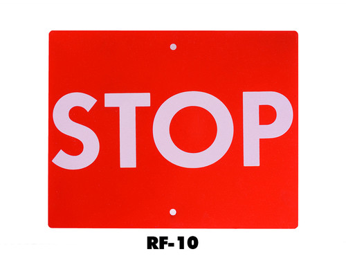 Nolan Signal Flag "Stop" Retro-Reflective, Red: RF-10