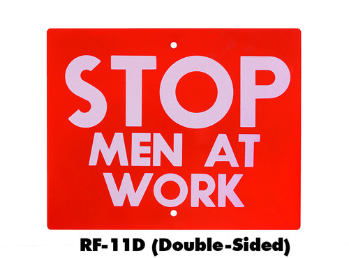 Nolan Signal Flag "Stop Men at Work" Retro-Reflective, Red: RF-11D