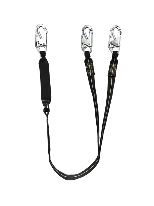 SAFEWAZE PRO+ FS77330-DL-FR Dual Leg Fire Rated Energy Absorbing Lanyard