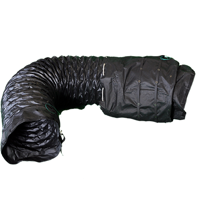 Super Vac 8 in. Spiral Duct Extensions, Conductive for Hazardous Locations, with Belted Cuff and Carry Bag, Multiple Lengths Available