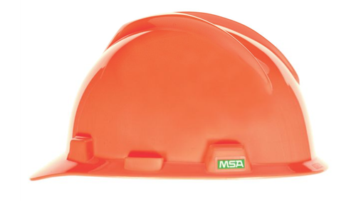 MSA 10104929 V-Gard® Canadian Freedom Front Brim Hard Hat - Each