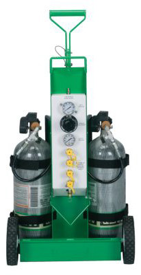 MSA 10107819 Technical Rescue Air Cart with Hansen Brass Quick Disconnect - Each