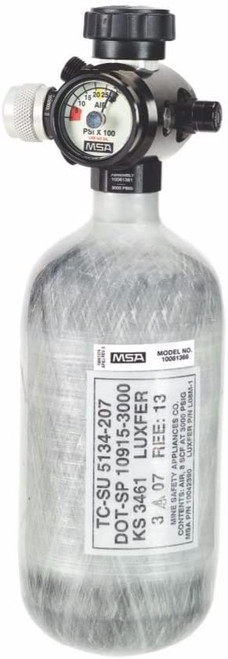 MSA 10111032-SP Less Air Cylinder & Valve Assembly - Each