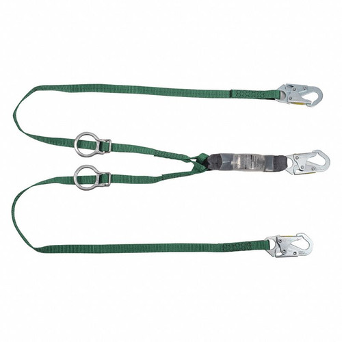 MSA 10193129 V Twin Leg Tie Back Energy Absorber Lanyard - Each
