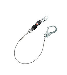 MSA 10199016 V Single Leg Standard Cable Fixed Energy Absorber Lanyard - Each