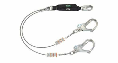 MSA 10213788 V Twin Leg Leading Edge Lanyard - Each