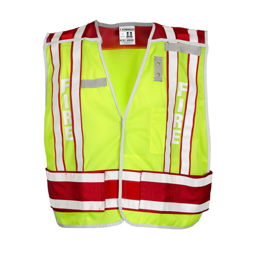 Kishigo Premium Brilliant Series 4003BV 2 Pockets 400 PSV Security Vest, Multiple Sizes Available