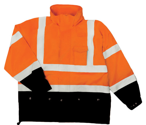 Kishigo RWJ103 3 Pockets Storm Cover Rainwear Jacket, Multiple Sizes Available
