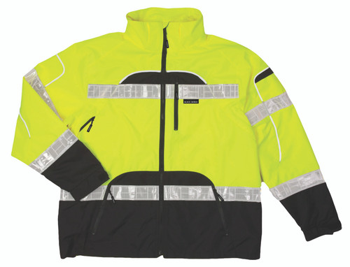 Kishigo Premium Black Series RWJ106 4 Pockets Rainwear Jacket, Multiple Sizes Available