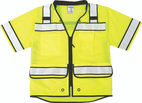 Kishigo S5014 7 Pockets High Performance Economy Surveyors Vest, Multiple Sizes Available