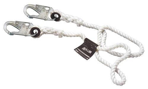 Honeywell Miller 201RS-5-Z Non-Shock-Absorbing Rope Lanyard, Multiple Strap Width, Length Values Available - Sold By Each