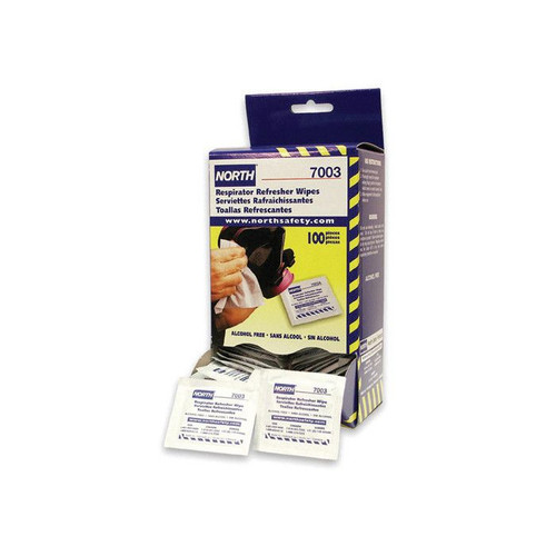 Honeywell North 7003-H5 Alcohol Respirator Wipe Pad - Sold By 100/Box