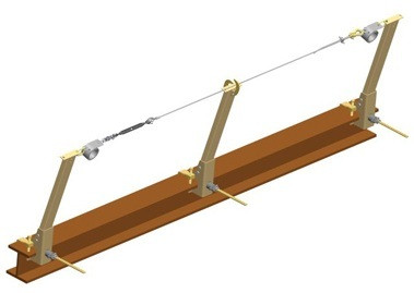 Honeywell Miller SGS18/300FT SkyGrip Series Standard Base HLL Stanchion System - Sold By Each