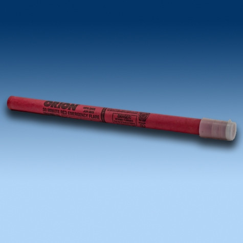 Orion 0730-04 Red High Altitude Waxed Plastic Cap Spikeless Emergency Road Flare without Stand - 72 Count