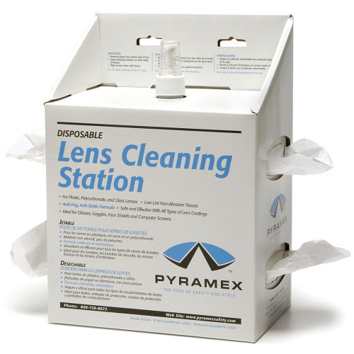Pyramex LCS20 Low Lint Non-Abrasive Lens Cleaning Station - Each