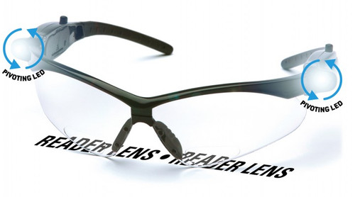 Pyramex SB6310STPLEDR Safety Glasses, Multiple Magnification Values Available - Each