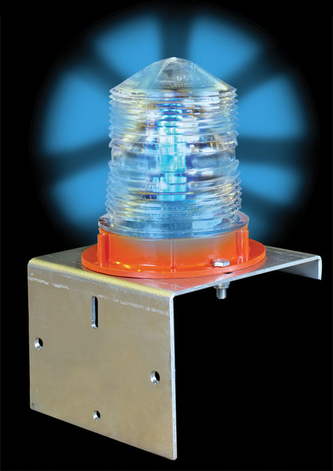 Aldon 4015-31 Solar Flashing Light, blue ght