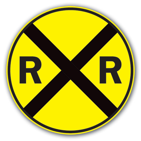 Aldon 4015-76 Rail-Road Advance Warning Sign