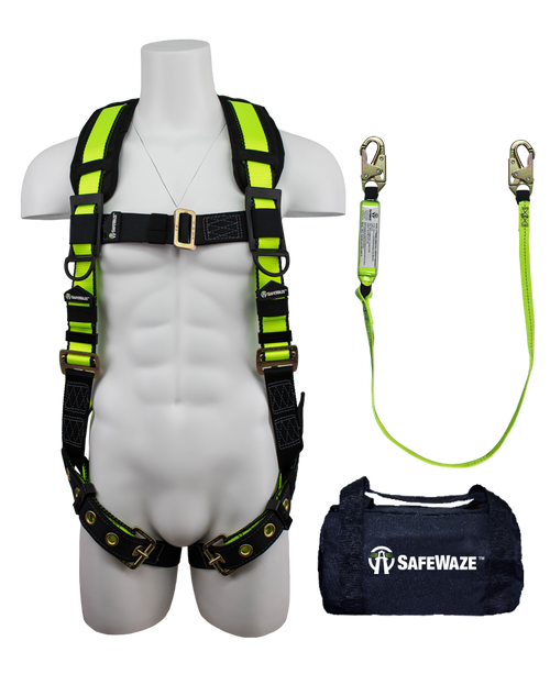 SAFEWAZE PRO FS141 Combo Fall Protection Harness Kit