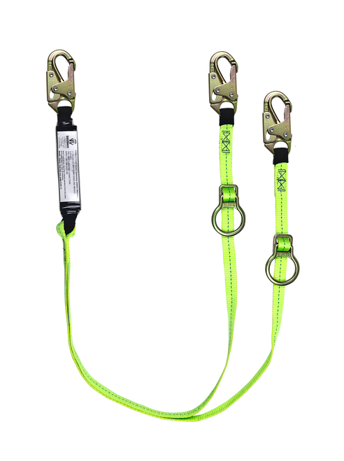 SAFEWAZE FS456 High Profile Dual Leg Energy Absorbing Lanyard