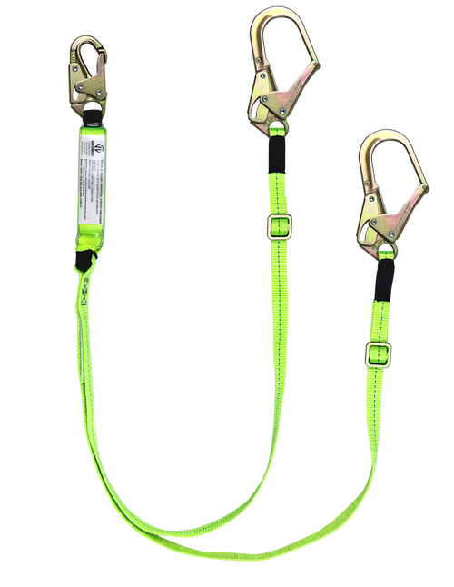 SAFEWAZE FS566-AJ Adjustable Dual Leg Energy Absorbing Lanyard