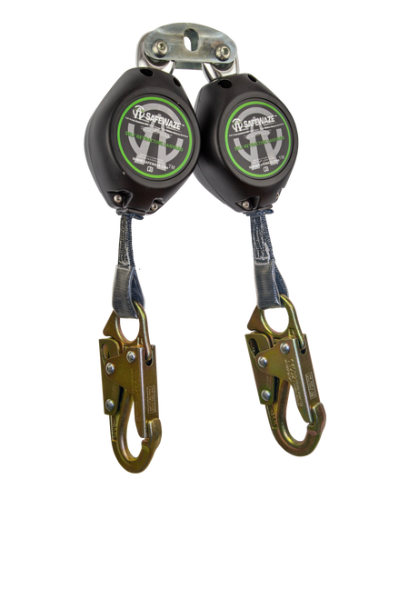 SAFEWAZE FS-FSP14095-W Class A Dual Leg Web Self Retractable Lifeline