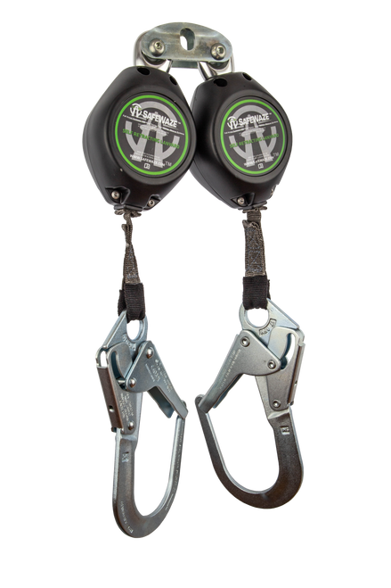 SAFEWAZE FS-FSP14095-W-RBH Class A Dual Leg Web Self Retractable Lifeline