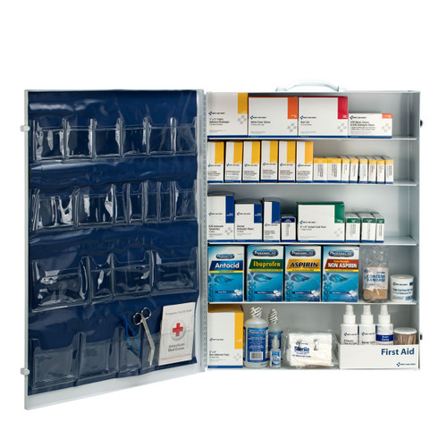 First Aid Only 248-O/P First Aid Industrial Station Cabinet with 20 Pocket Vinyl Liner - Sold By Each