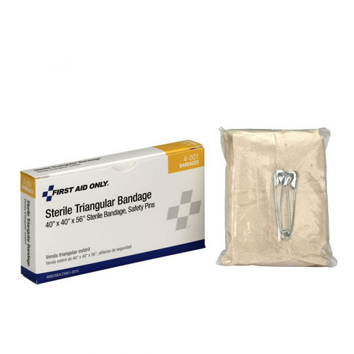 First Aid Only 4-001-001 Sterile Non-Woven Triangular Bandages - Sold By 1/Box