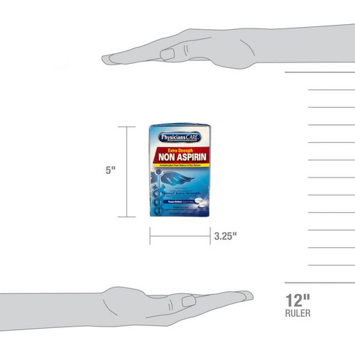 First Aid Only 40800-001 PhysiciansCare Extra-Strength Non-Aspirin tablet - Sold By 125x2/box