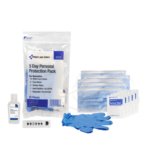 First Aid Only 91227 5-Day Personal Protection Pack