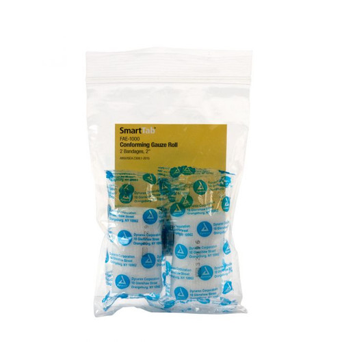 First Aid Only FAE-1000 SmartCompliance Sterile Conforming Gauze Roll, Multiple Size, Color Values Available - Sold By 2/Bag