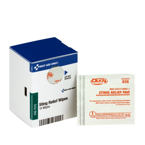 First Aid Only FAE-7015 SmartCompliance Sting Refill Pad - Sold By 10/Box