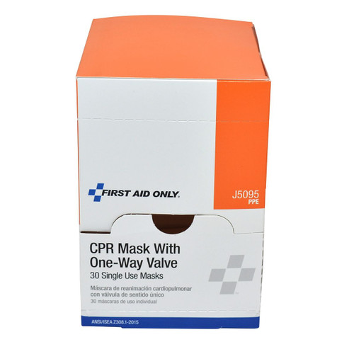 First Aid Only J5095 CPR Mask Face Shield & Keychain - Sold By Each