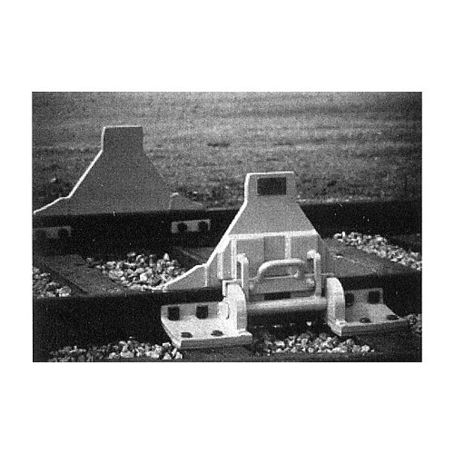 Western Cullen Hayes SH Hinged Wheel Stops - Sold per Pair