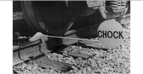 Western Cullen Hayes PFT Simple Portable Flag Wheel Chock, Steel